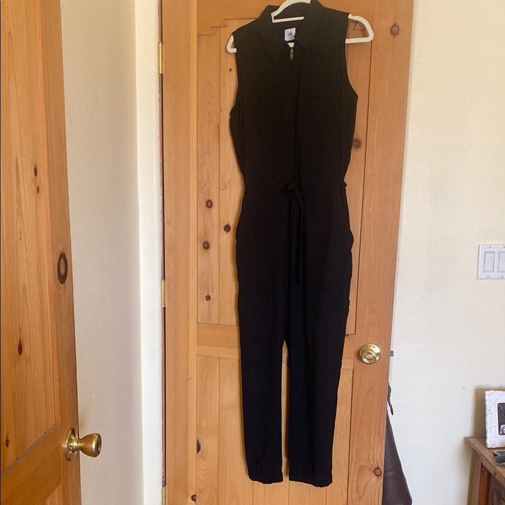 CAbi EUC worn once Black Sleeveless Jumpsuit